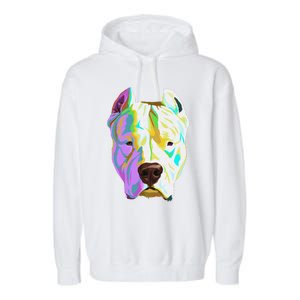 Colourful Dog Dogo Argentino Pullover Hoodie Garment-Dyed Fleece Hoodie