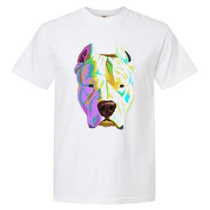 Colourful Dog Dogo Argentino Pullover Hoodie Garment-Dyed Heavyweight T-Shirt