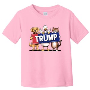 Cat Duck Dog Pets For Trump Toddler T-Shirt