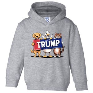 Cat Duck Dog Pets For Trump Toddler Hoodie