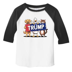 Cat Duck Dog Pets For Trump Toddler Fine Jersey T-Shirt