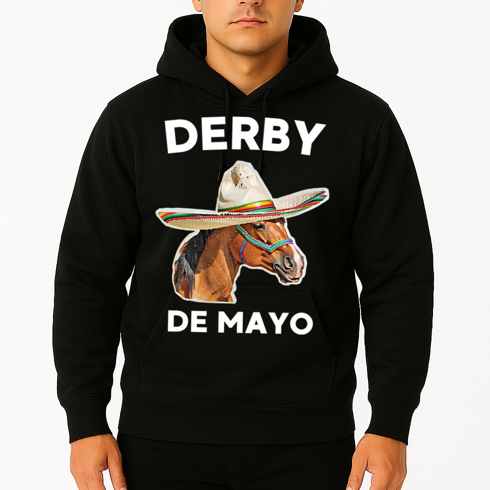 Cinco De Derby Funny Horse Racing Hoodie