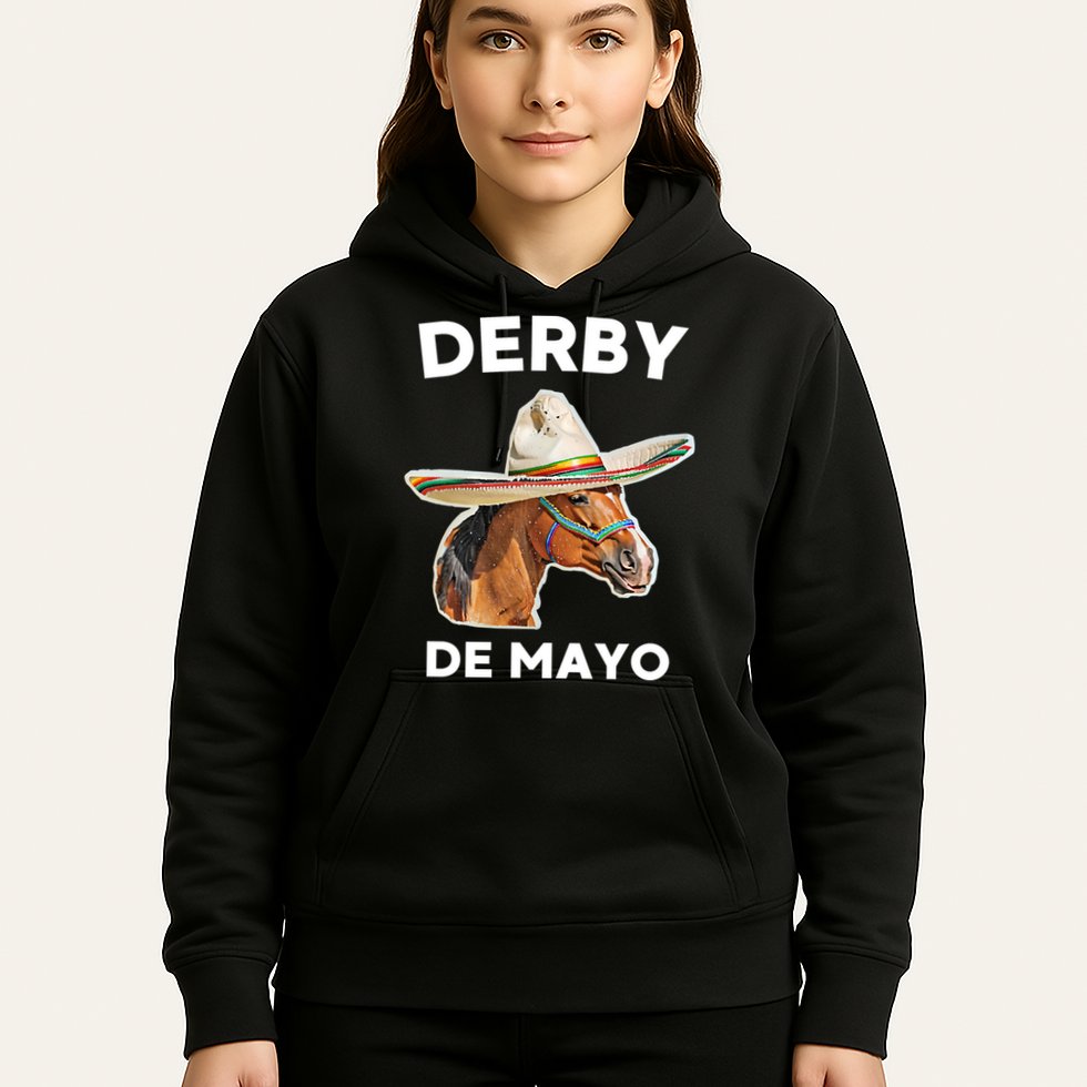Cinco De Derby Funny Horse Racing Hoodie