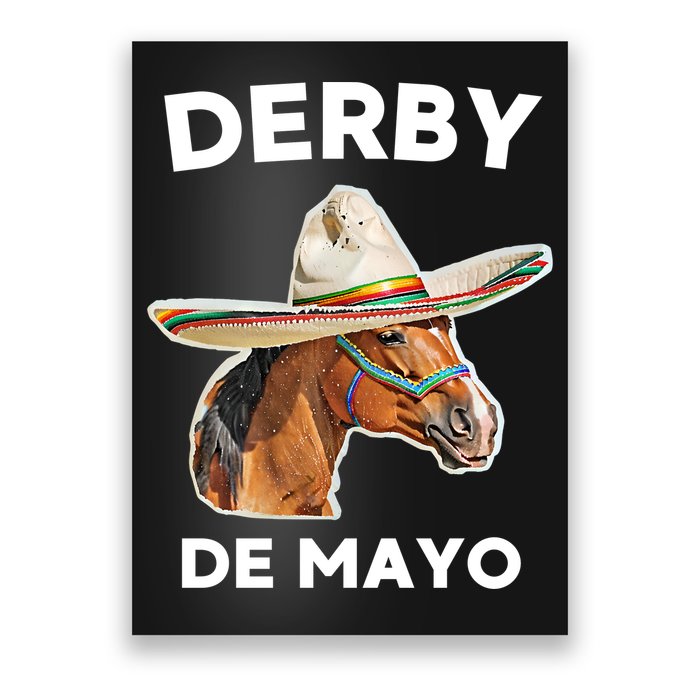 Cinco De Derby Funny Horse Racing Poster