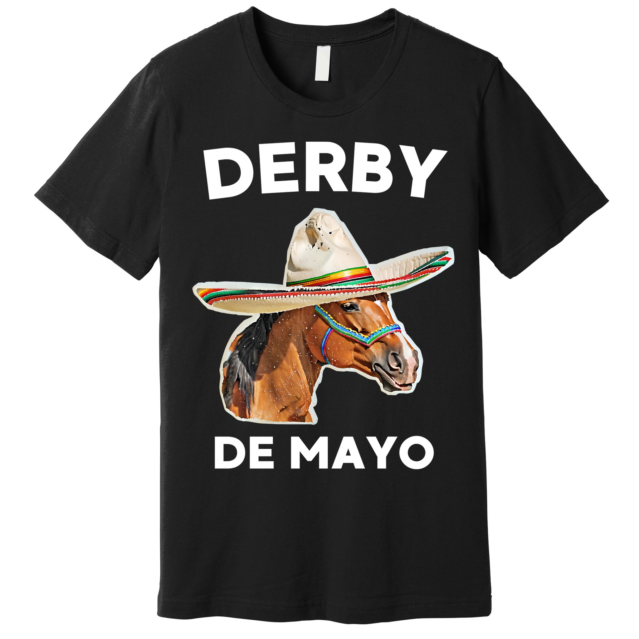 Cinco De Derby Funny Horse Racing Premium T-Shirt