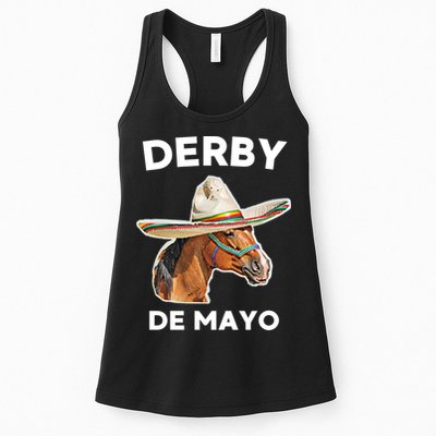 Cinco De Derby Funny Horse Racing Womens Tank Top