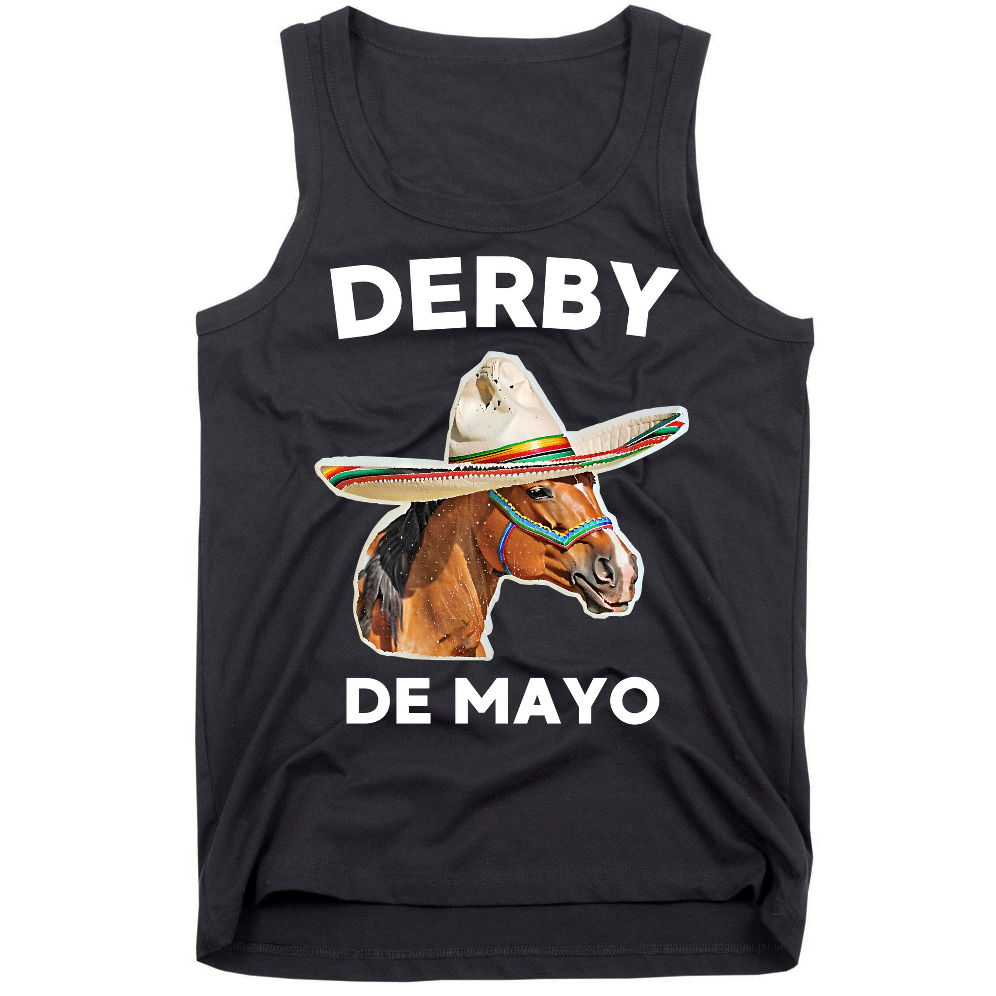 Cinco De Derby Funny Horse Racing Tank Top