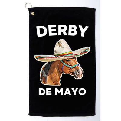 Cinco De Derby Funny Horse Racing Golf Towel