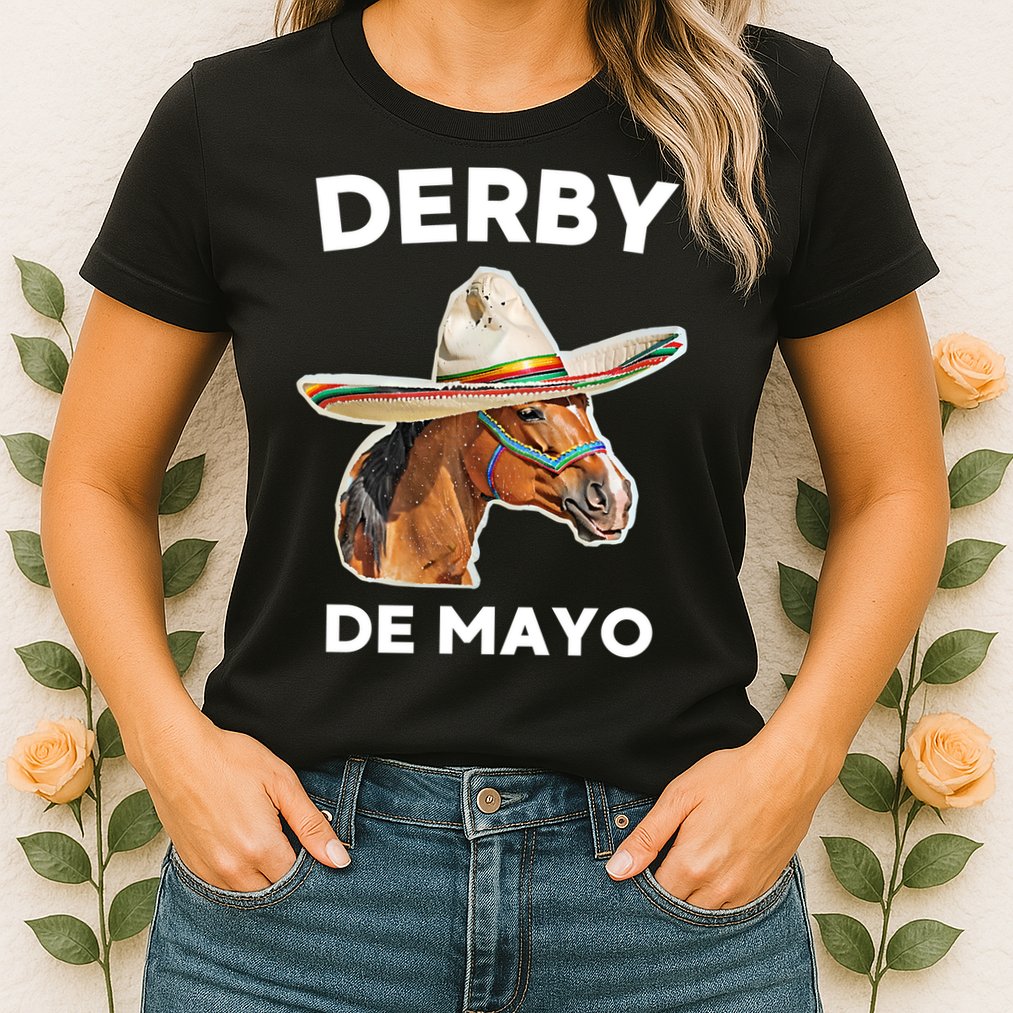 Cinco De Derby Funny Horse Racing Womens T-Shirt