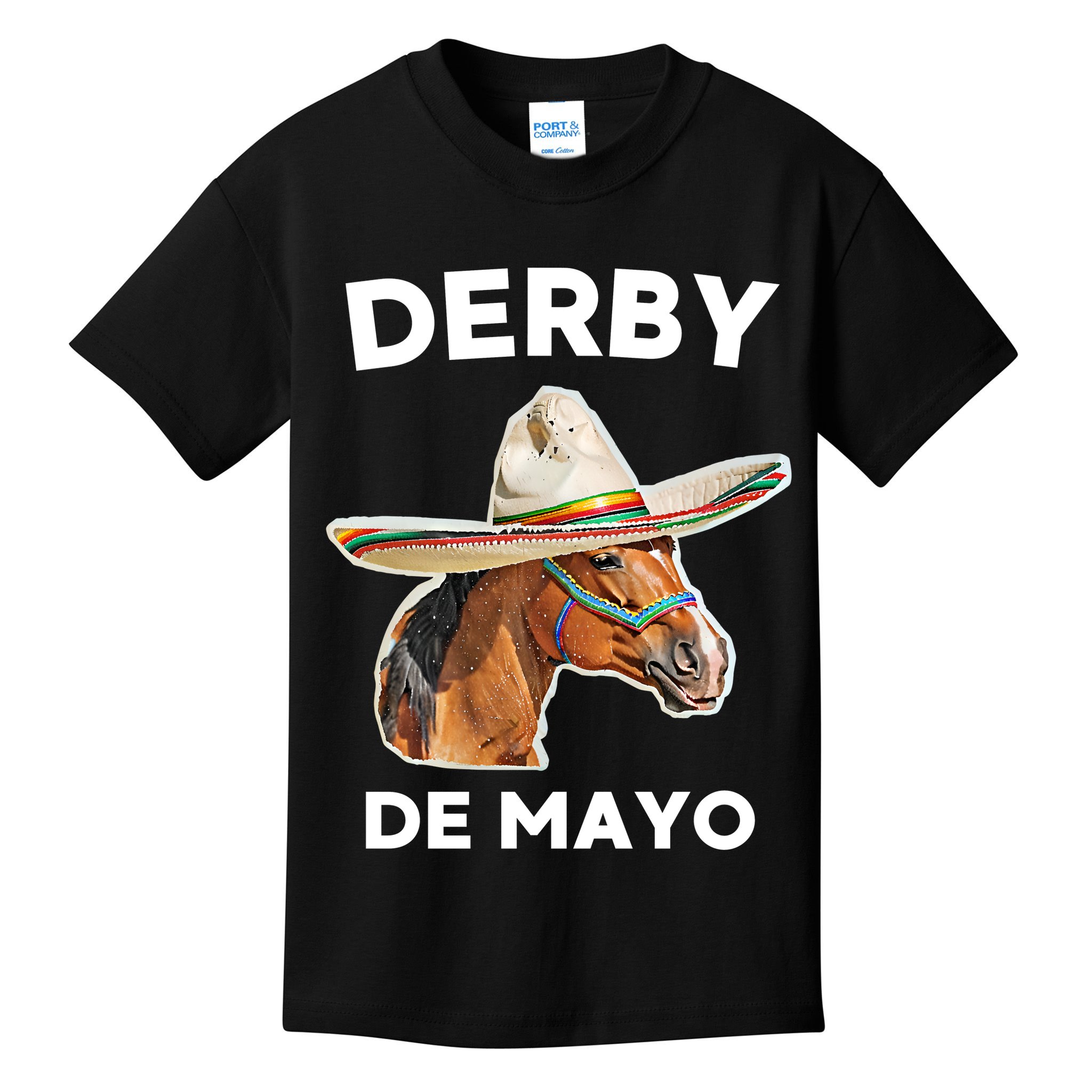 Cinco De Derby Funny Horse Racing Kids T-Shirt