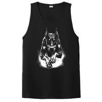 Cool Doberman Dog In Jump PosiCharge Competitor Tank