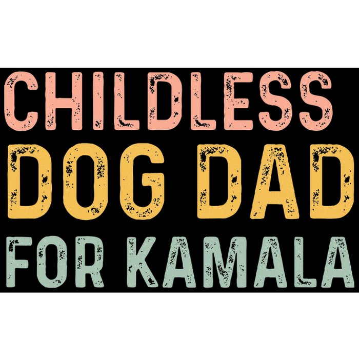 Childless Dog Dad For Kamala Harris 2024 Bumper Sticker