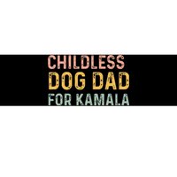 Childless Dog Dad For Kamala Harris 2024 Bumper Sticker