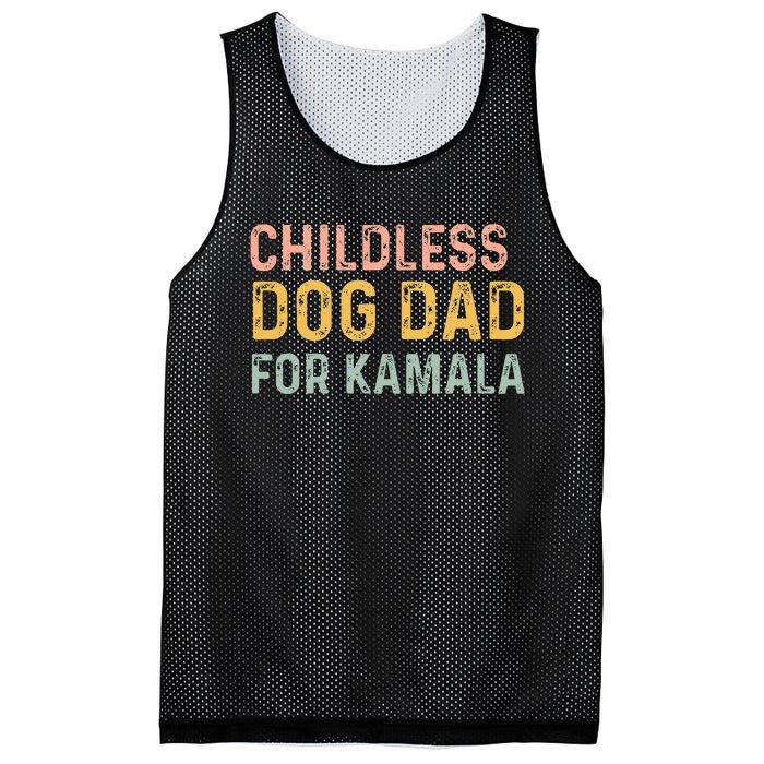 Childless Dog Dad For Kamala Harris 2024 Mesh Reversible Basketball Jersey Tank