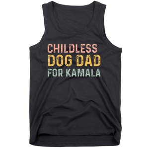 Childless Dog Dad For Kamala Harris 2024 Tank Top