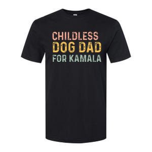 Childless Dog Dad For Kamala Harris 2024 Softstyle CVC T-Shirt