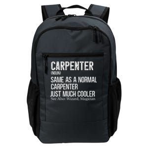 Carpenter Definition Design For Woodworker Carpenter Gift Daily Commute Backpack