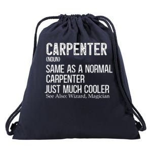 Carpenter Definition Design For Woodworker Carpenter Gift Drawstring Bag