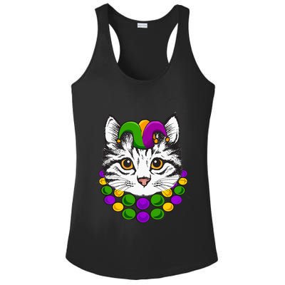 Cat Dad Daddy Funny Retro Cat Dad Father's Day Ladies PosiCharge Competitor Racerback Tank