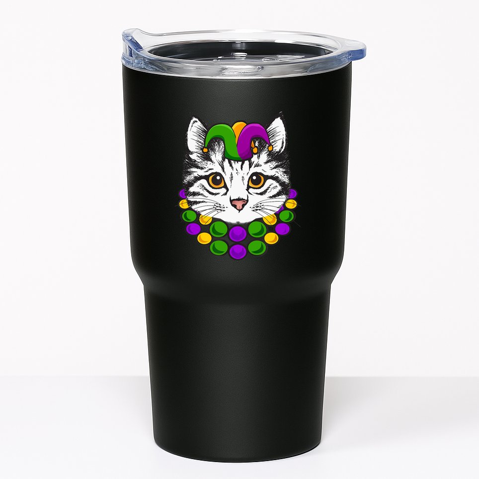 Cat Dad Daddy Funny Retro Cat Dad Father's Day Tumbler
