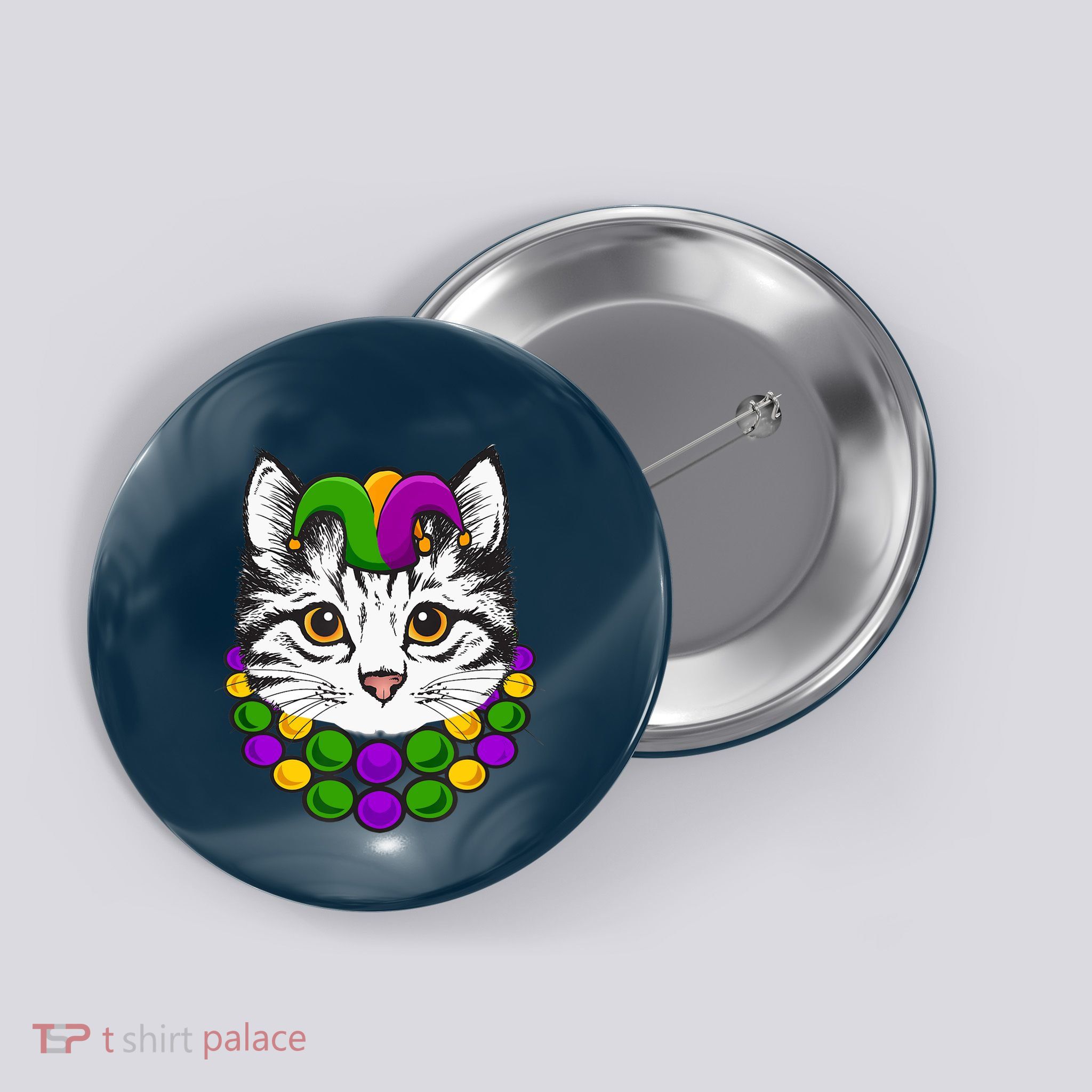 Cat Dad Daddy Funny Retro Cat Dad Father's Day Button