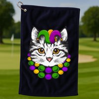 Cat Dad Daddy Funny Retro Cat Dad Father's Day Golf Towel