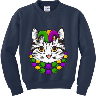 Cat Dad Daddy Funny Retro Cat Dad Father's Day Kids Sweatshirt
