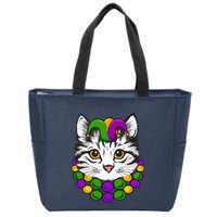 Cat Dad Daddy Funny Retro Cat Dad Father's Day Zip Tote Bag