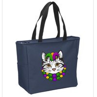 Cat Dad Daddy Funny Retro Cat Dad Father's Day Zip Tote Bag
