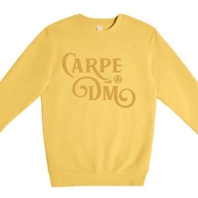 Carpe Dm Dungeon Master Tabletop Rpg Gaming Premium Crewneck Sweatshirt