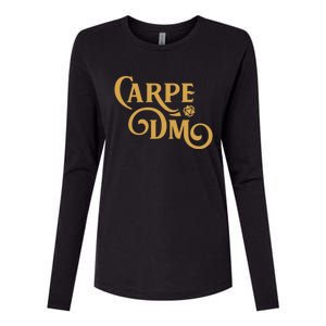 Carpe Dm Dungeon Master Tabletop Rpg Gaming Womens Cotton Relaxed Long Sleeve T-Shirt