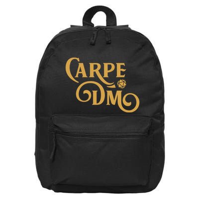 Carpe Dm Dungeon Master Tabletop Rpg Gaming 16 in Basic Backpack
