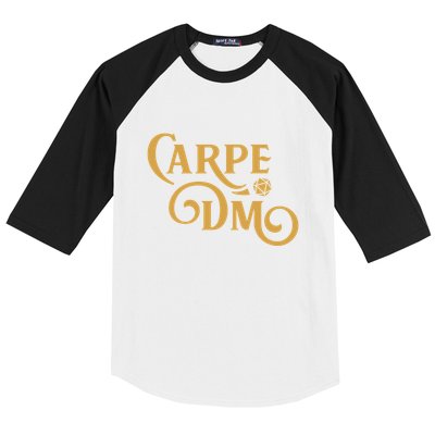 Carpe Dm Dungeon Master Tabletop Rpg Gaming Baseball Sleeve Shirt