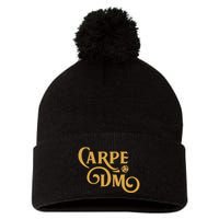 Carpe Dm Dungeon Master Tabletop Rpg Gaming Pom Pom 12in Knit Beanie