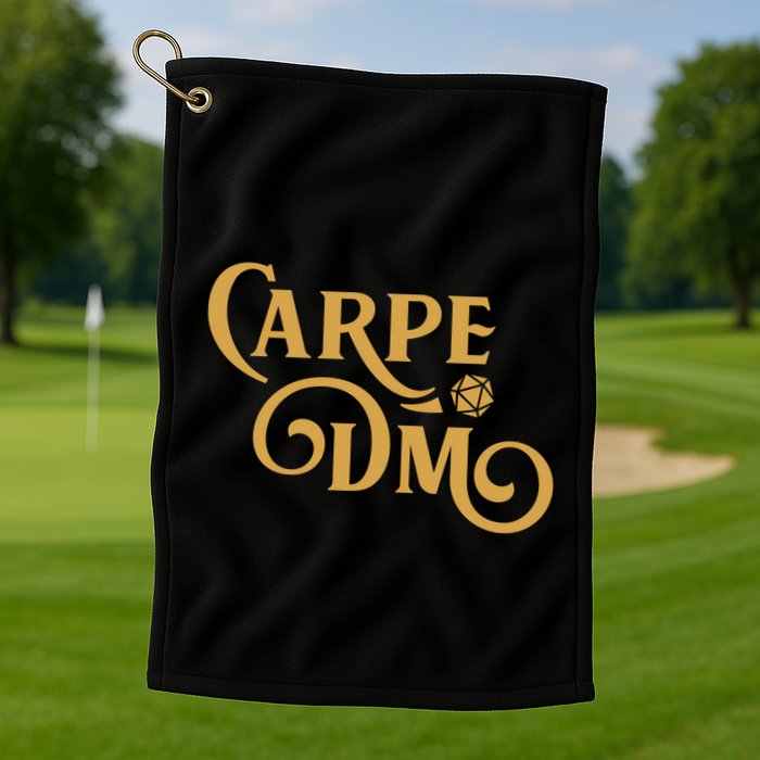 Carpe Dm Dungeon Master Tabletop Rpg Gaming Golf Towel