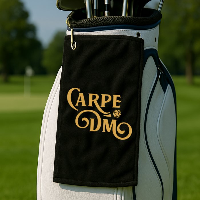 Carpe Dm Dungeon Master Tabletop Rpg Gaming Golf Towel