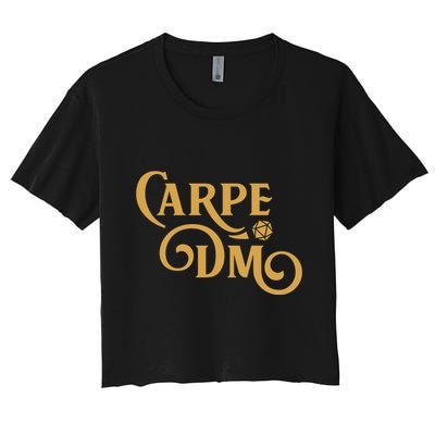 Carpe Dm Dungeon Master Tabletop Rpg Gaming Crop Top