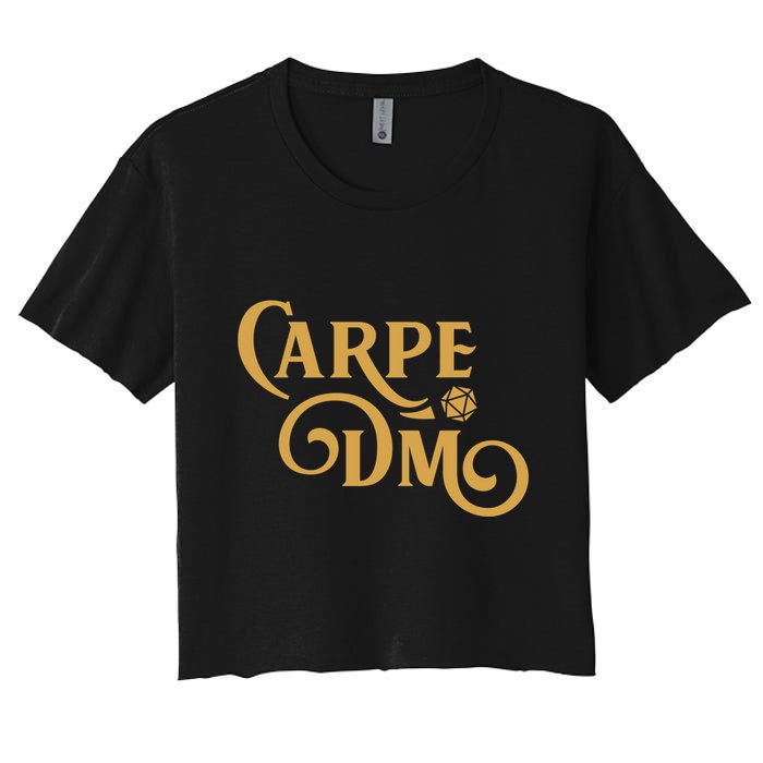 Carpe Dm Dungeon Master Tabletop Rpg Gaming Crop Top