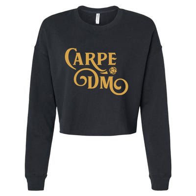 Carpe Dm Dungeon Master Tabletop Rpg Gaming Cropped Pullover Crew