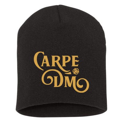 Carpe Dm Dungeon Master Tabletop Rpg Gaming Short Acrylic Beanie