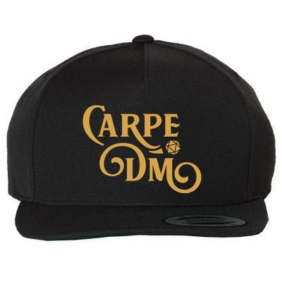 Carpe Dm Dungeon Master Tabletop Rpg Gaming Wool Snapback Cap