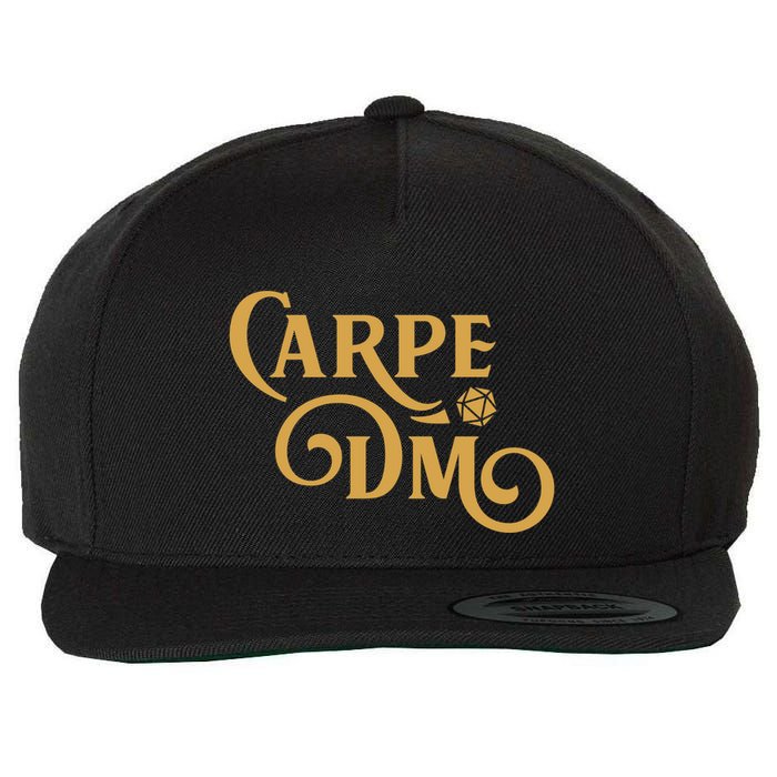 Carpe Dm Dungeon Master Tabletop Rpg Gaming Wool Snapback Cap