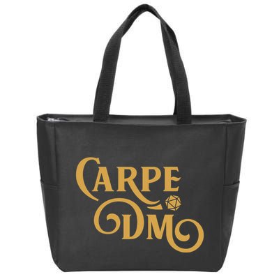 Carpe Dm Dungeon Master Tabletop Rpg Gaming Zip Tote Bag