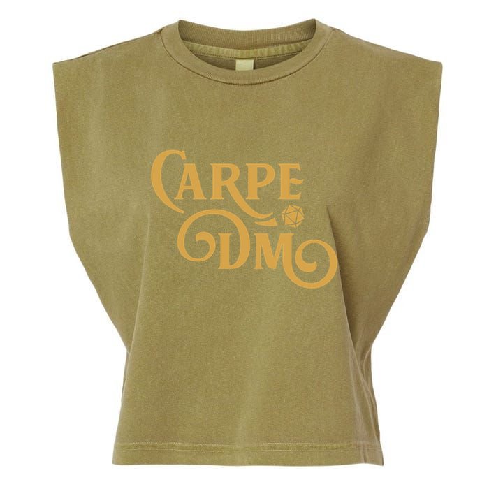 Carpe Dm Dungeon Master Tabletop Rpg Gaming Garment-Dyed Women's Muscle Tee