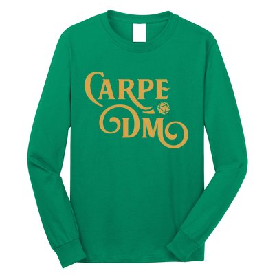 Carpe Dm Dungeon Master Tabletop Rpg Gaming Long Sleeve Shirt