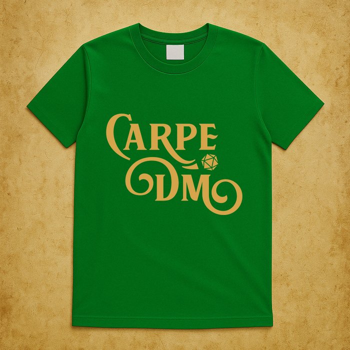 Carpe Dm Dungeon Master Tabletop Rpg Gaming T-Shirt