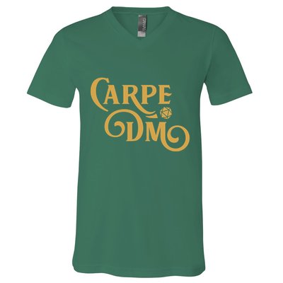 Carpe Dm Dungeon Master Tabletop Rpg Gaming V-Neck T-Shirt