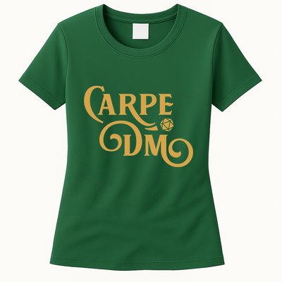 Carpe Dm Dungeon Master Tabletop Rpg Gaming Womens T-Shirt