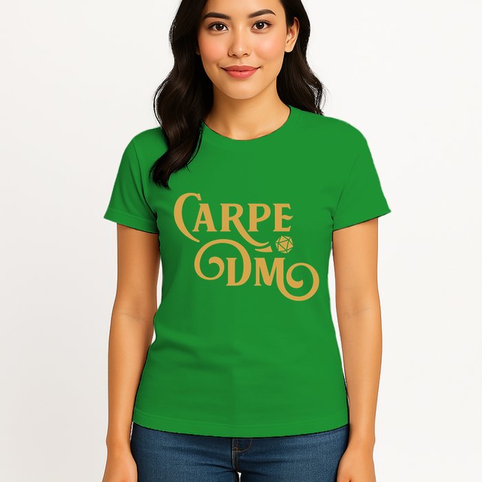 Carpe Dm Dungeon Master Tabletop Rpg Gaming Womens T-Shirt