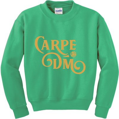 Carpe Dm Dungeon Master Tabletop Rpg Gaming Kids Sweatshirt